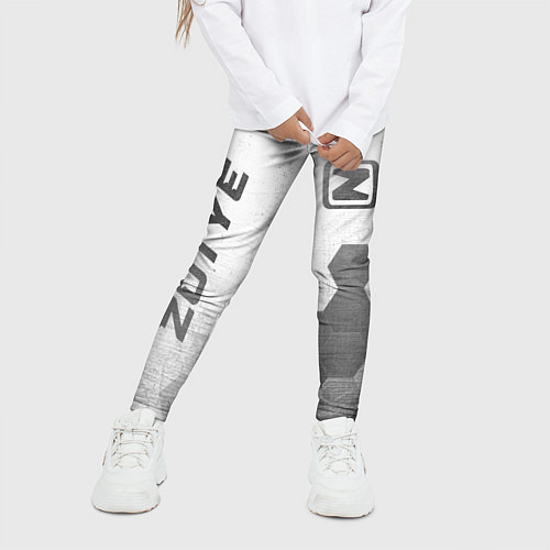 Детские легинсы Zotye - white gradient вертикально / 3D-принт – фото 3