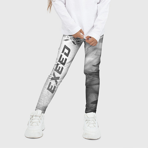 Детские легинсы Exeed - white gradient по-вертикали / 3D-принт – фото 3