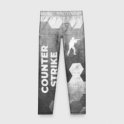Леггинсы для девочки Counter Strike - grey gradient вертикально, цвет: 3D-принт