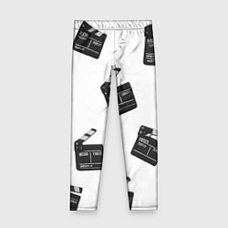 Леггинсы для девочки Съёмочная хлопушка, цвет: 3D-принт