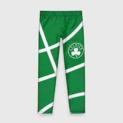 Леггинсы для девочки Boston Celtics green, цвет: 3D-принт