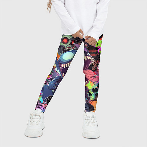 Детские легинсы Страшилки / 3D-принт – фото 3