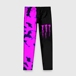 Детские легинсы Monster energy neon camo