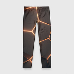 Детские легинсы Серая текстура из сот