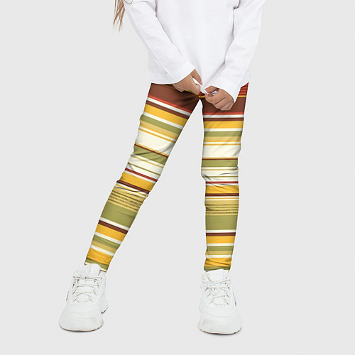 Детские легинсы Горизонтальные полосы / 3D-принт – фото 3