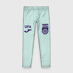 Детские легинсы Фк Уфа - мятный цвет и текстура