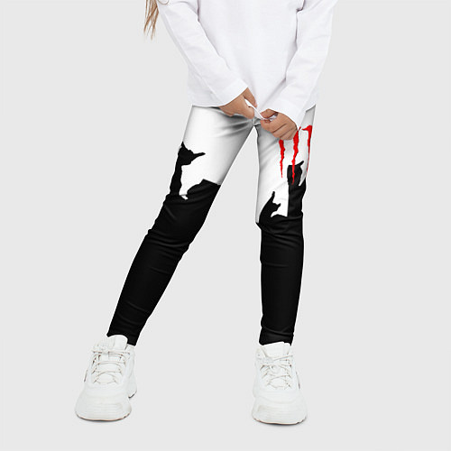 Детские легинсы Monster energy rock black / 3D-принт – фото 3