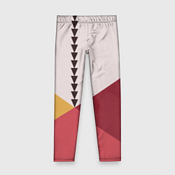 Леггинсы для девочки Колор-блок фруктовый чиа пудинг, цвет: 3D-принт