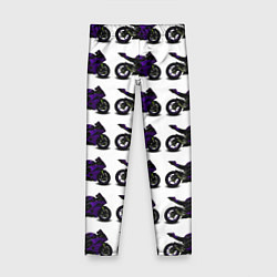 Детские легинсы The motorcycle is dark purple