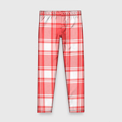 Детские легинсы Checked red white