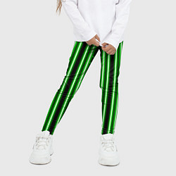 Леггинсы для девочки Neon green, цвет: 3D-принт — фото 2