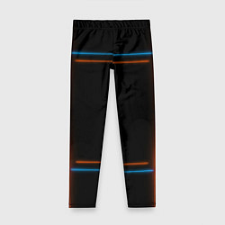 Детские легинсы Neon black red blue