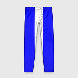 Детские легинсы Color white blue line