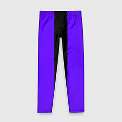 Детские легинсы Color purple black stripes