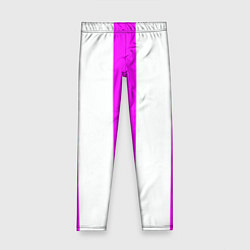 Детские легинсы Color white pink lines
