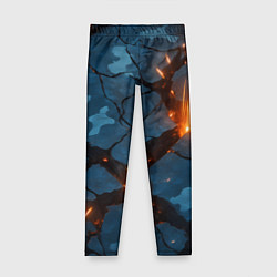 Леггинсы для девочки Разлом камуфляжный плит, цвет: 3D-принт