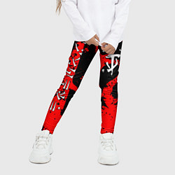 Леггинсы для девочки Doom dark age dragon, цвет: 3D-принт — фото 2