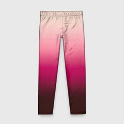 Детские легинсы Градиент transcendent pink омбре