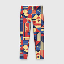Леггинсы для девочки Геометрический карнавал, цвет: 3D-принт