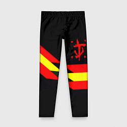 Леггинсы для девочки Doom геометрия, цвет: 3D-принт