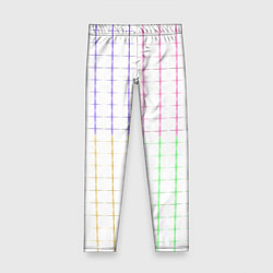 Детские легинсы Color white multicolored stripes