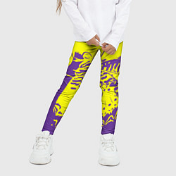 Леггинсы для девочки Бабочка-абстракция, цвет: 3D-принт — фото 2