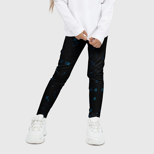 Детские легинсы Color dark blue khaki / 3D-принт – фото 3