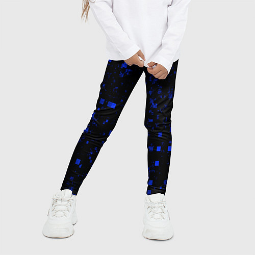 Детские легинсы Color blue khaki / 3D-принт – фото 3