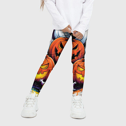 Детские легинсы Happy Halloween 25 / 3D-принт – фото 3