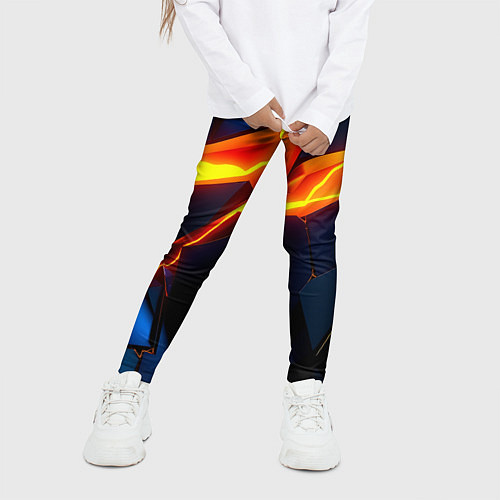 Детские легинсы Plate fractures / 3D-принт – фото 3