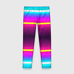 Леггинсы для девочки Color neon, цвет: 3D-принт