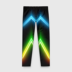 Леггинсы для девочки Neon multicolored lines, цвет: 3D-принт