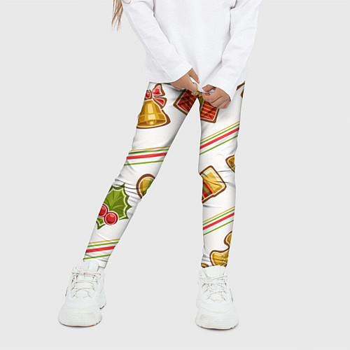Детские легинсы Рождественский дух / 3D-принт – фото 3