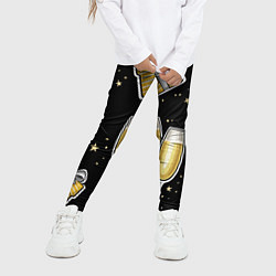 Леггинсы для девочки Новогодний вайб, цвет: 3D-принт — фото 2