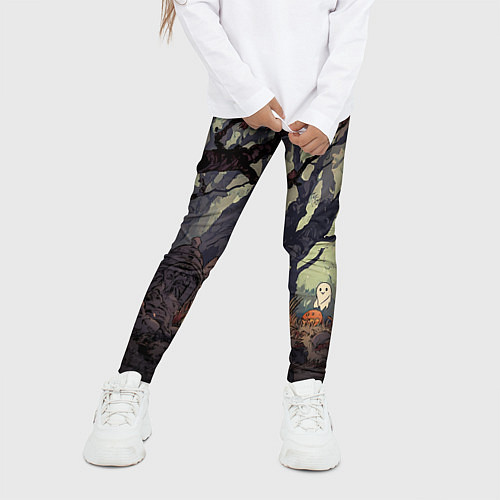 Детские легинсы Призрачный лес / 3D-принт – фото 3