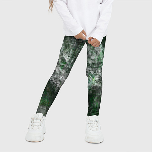 Детские легинсы Абстракция - acid boom / 3D-принт – фото 3