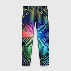 Детские легинсы Линейная графика