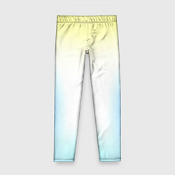 Леггинсы для девочки Color yellow blue white, цвет: 3D-принт