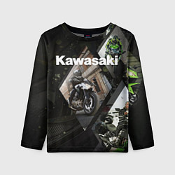 Лонгслив детский Kawasaky, цвет: 3D-принт