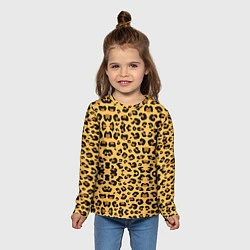 Лонгслив детский Шкура леопарда, цвет: 3D-принт — фото 2