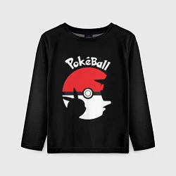 Лонгслив детский Pokeball, цвет: 3D-принт