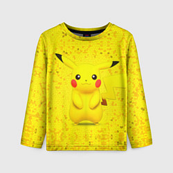 Лонгслив детский Pikachu, цвет: 3D-принт