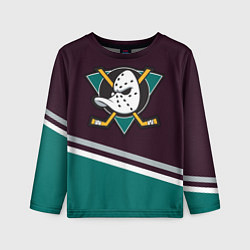 Лонгслив детский Anaheim Ducks, цвет: 3D-принт