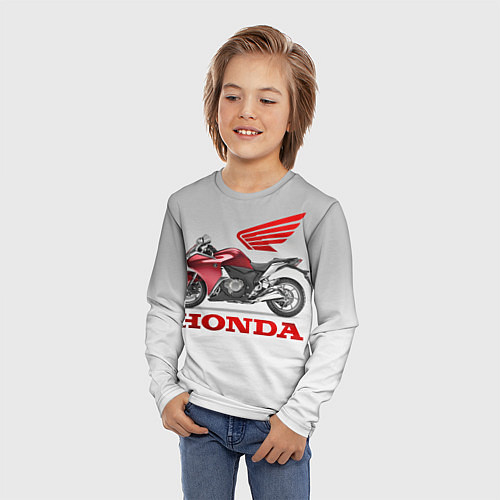 Детский лонгслив Honda 2 / 3D-принт – фото 3
