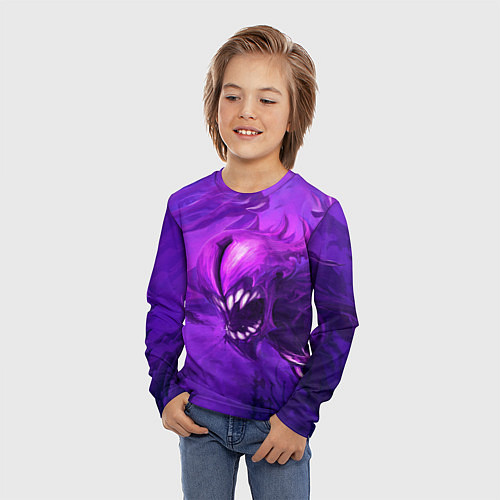 Детский лонгслив Bane Purple / 3D-принт – фото 3