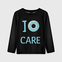 Детский лонгслив I Donut care