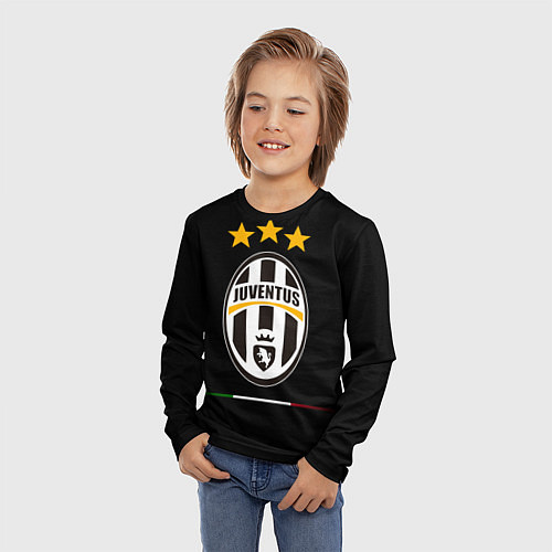 Детский лонгслив Juventus: 3 stars / 3D-принт – фото 3
