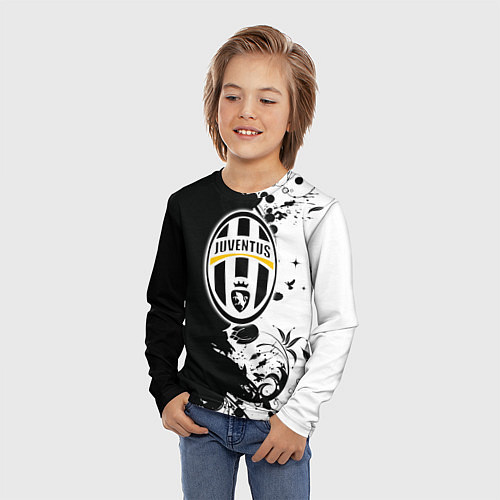 Детский лонгслив Juventus4 / 3D-принт – фото 3