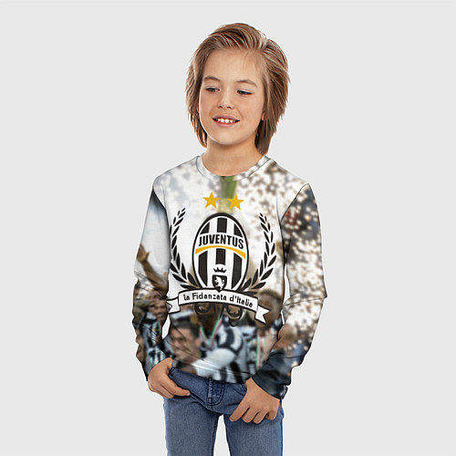 Детский лонгслив Juventus5 / 3D-принт – фото 3