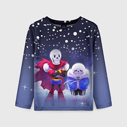 Детский лонгслив Sans & Papyrus